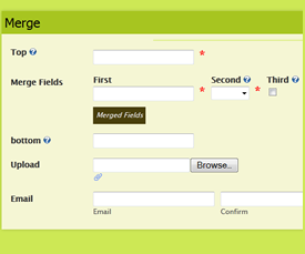 digForm Merge Fields